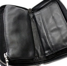 CHROME HEARTS レザー財布 Rec F Zip Mini Wallet 8070507